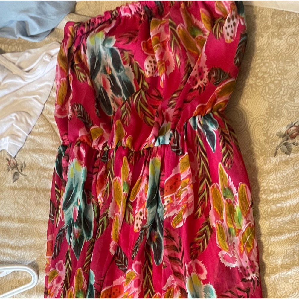 Katie large stretchy dress long but shirt lining